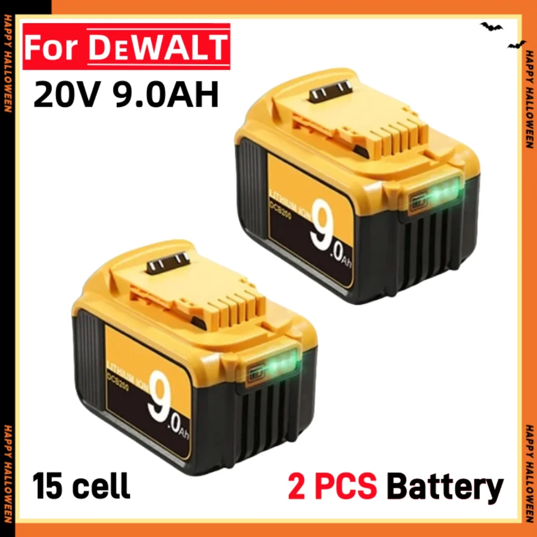 

For Dewalt 18V/20V Rechargeable Power Tool Accessories Power Tools, Lithium Battery Replacement DCB200 DCB184 Series+Charger