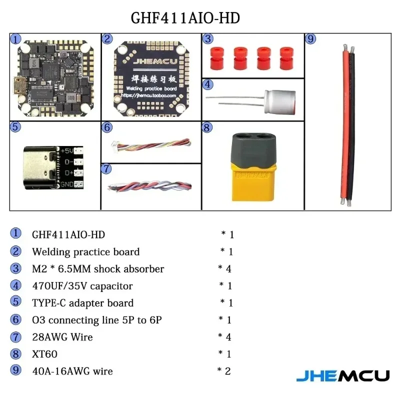 HawkSpeed ELRS 915MHZ Radio Nano Long Range Receiver Open Source and High Refresh Rate Subminiature RX for FPV Drone Parts
