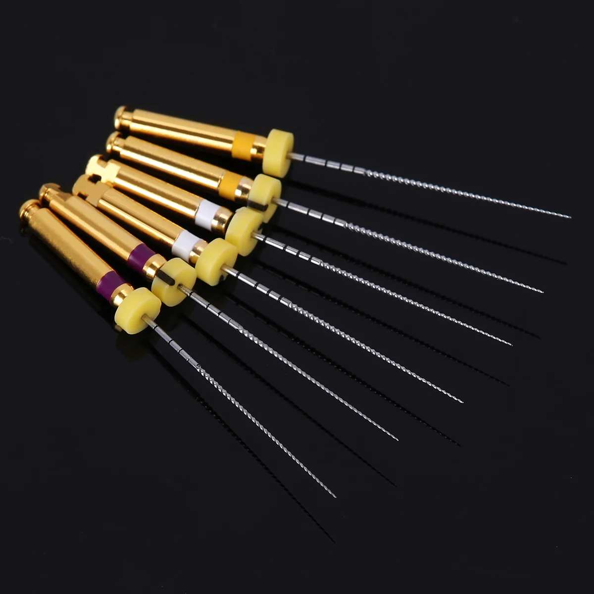 AZDENT 6pcs/Box Dental Endo File Engine Use Nickel-Titanium Path Files Root Canal Instrument 25mm Size 13#-19# Taper 02