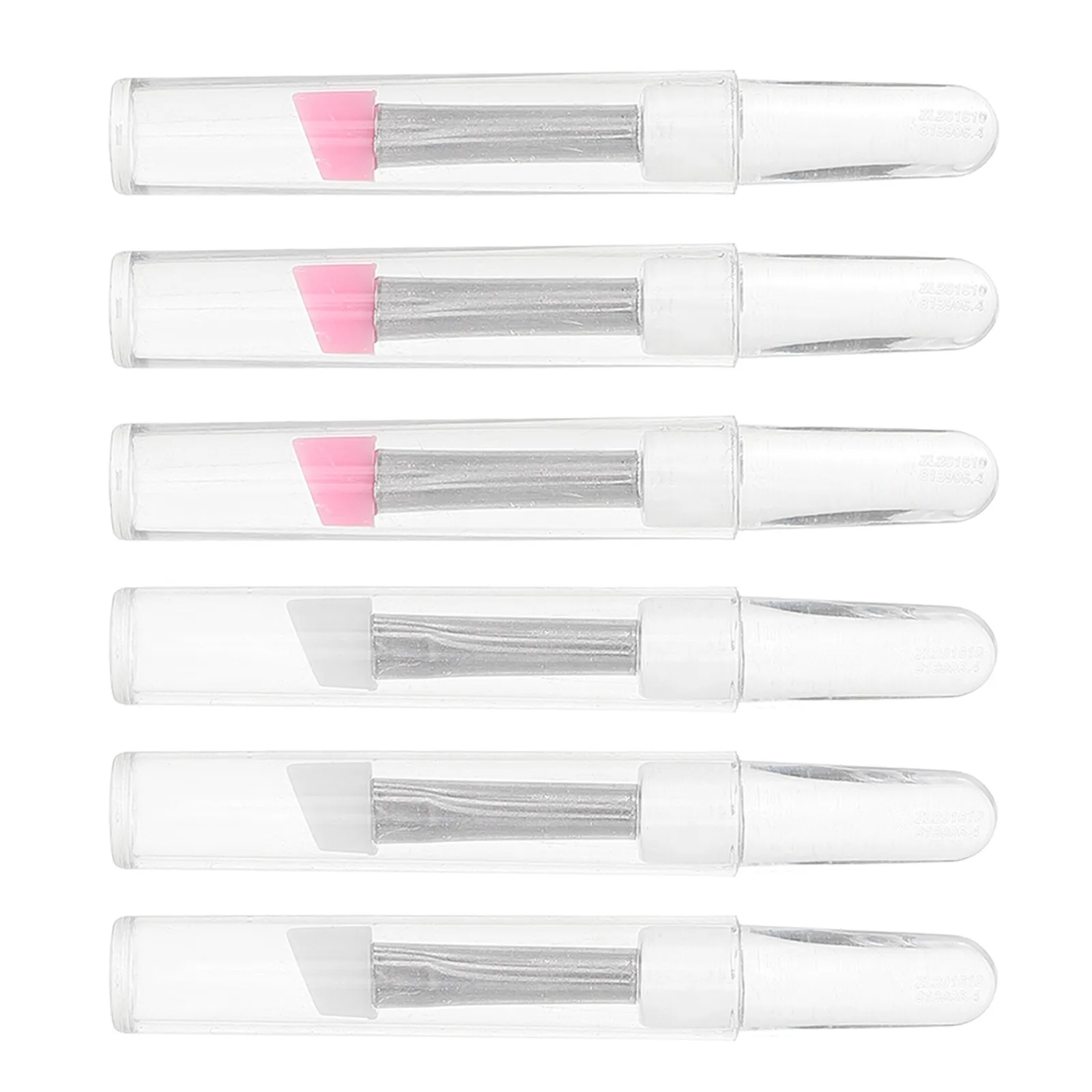 

6 Pcs Silicone Eye Makeup Oblique Brush Brushes for Eyeshadow Applicators Travel