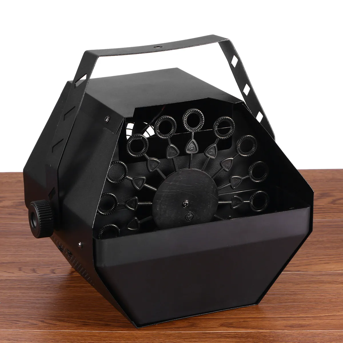 バブルマシン-自動ポータブル電動バブル発生器-ブラック-プロ仕様-子供向けパーティー-結婚式-ステージショー-イギリス向け
