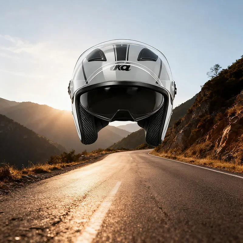 

Четыре сезона двойной зеркальный шлем полушлем 3/4 шлем электромобиль мужской женский полушлем мотоциклетный аккумулятор автомобильный шлем