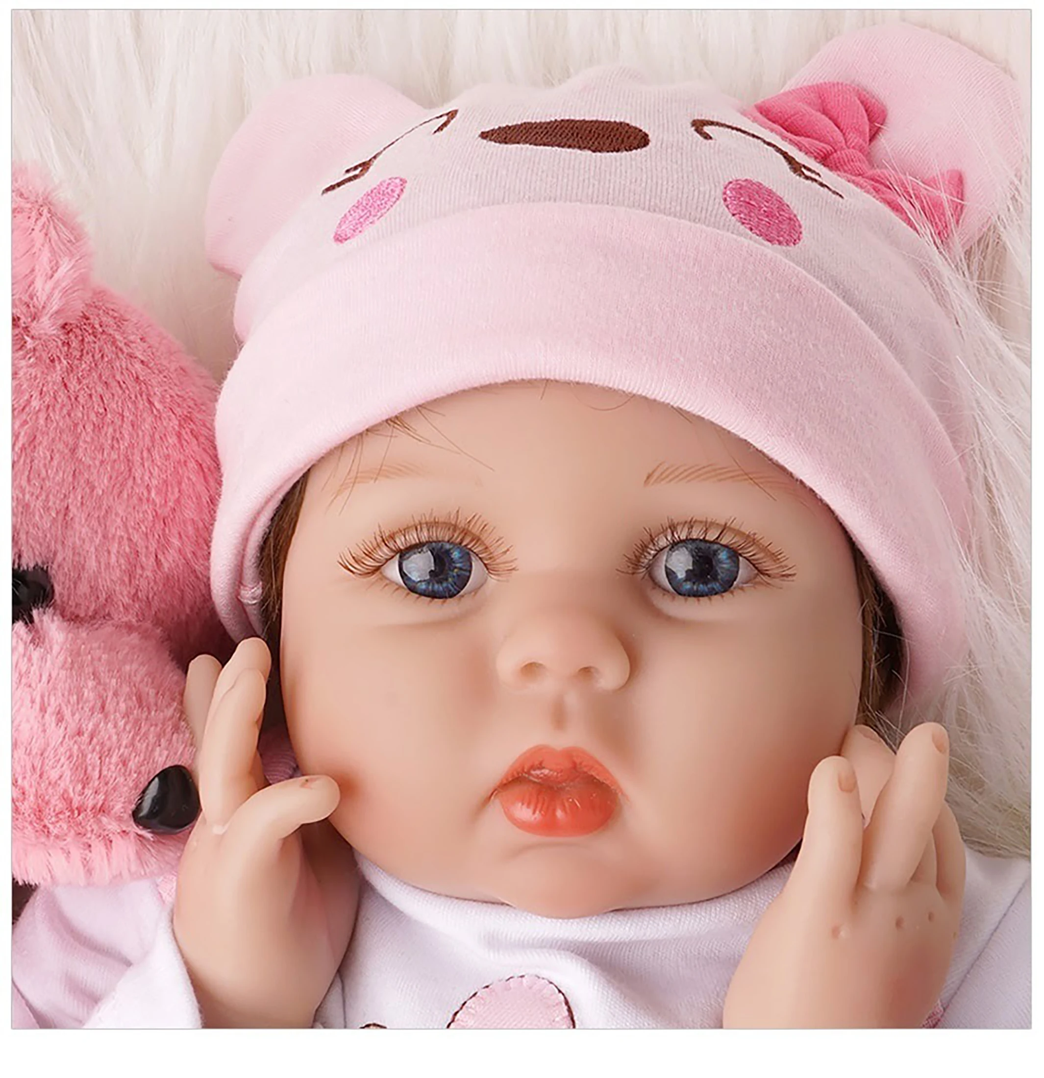 

Реалистичная мягкая резиновая кукла реборн 55 см W-02203, теплая и мягкая кукла с высокой имитацией, может быть заменен, игрушка-кукла