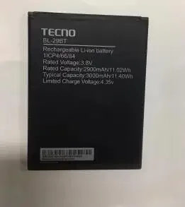 

100% BL-29BT TECNO Spark Go/4 Air KC1 KC1J 3000mah battery