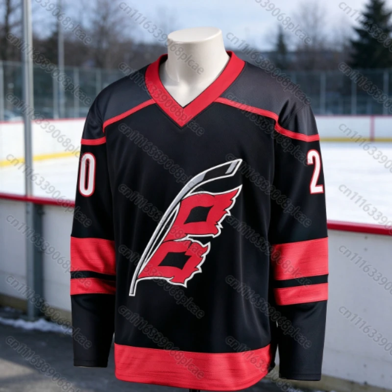 Autumn and Winter New Ice Hockey Shirt Carolina Hurricane Ice Hockey Shirt Casual Sports Long Sleeve T-shirt Family Match