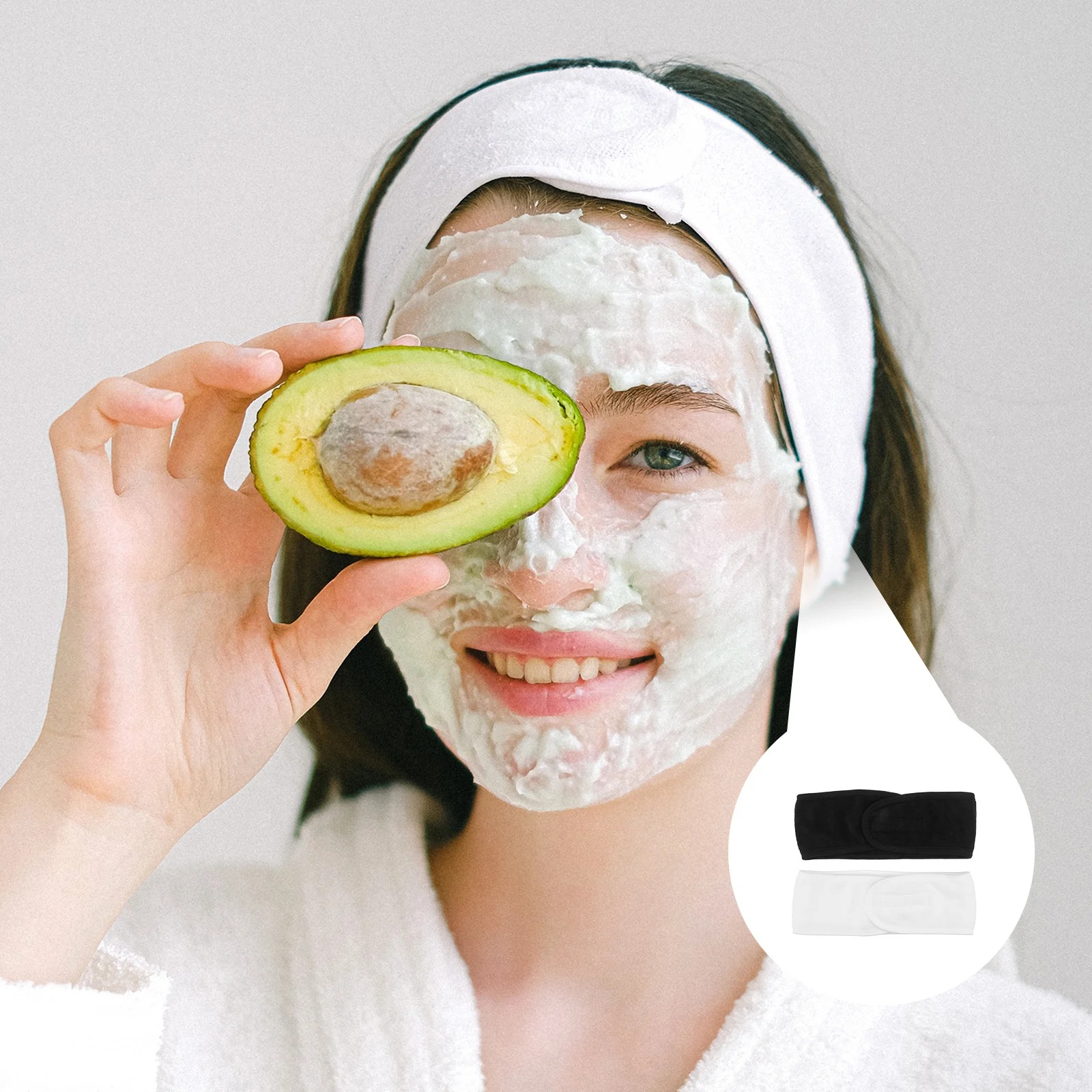 

3pcs Bathing Headband For Woman Face Washing Headwrap Shower Hair Band Sports Hair Hoops Breathable Cloth Headband One Size