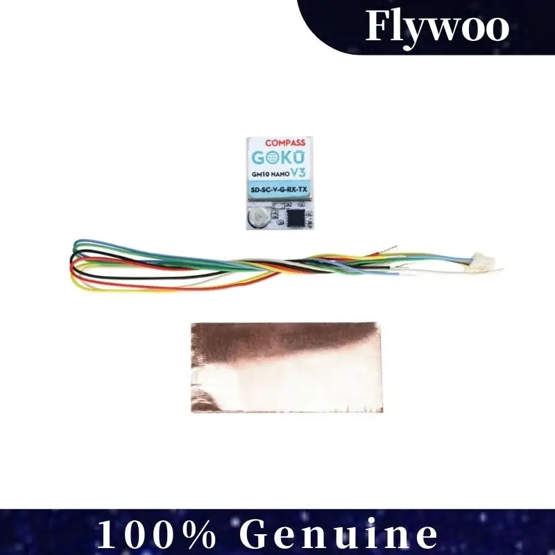 

GPS-модуль Flywoo GOKU GM10 V3 с чипом M10050 GNSS, сверхточное позиционирование для FPV дрона, DIY RC Quadcopter, навигационные детали