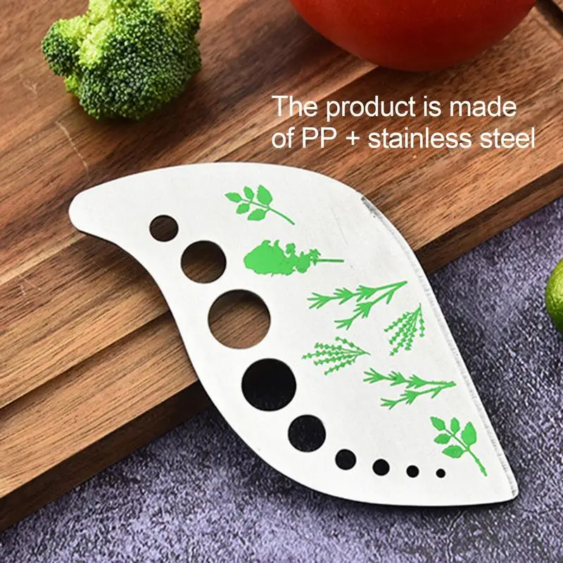 Kitchen Leaves Peeler Kale Cutter Rosemary Stripper With 9 Holes Cutting Peeling Tool Multi-Purpose Leaves Peeler Kitchen