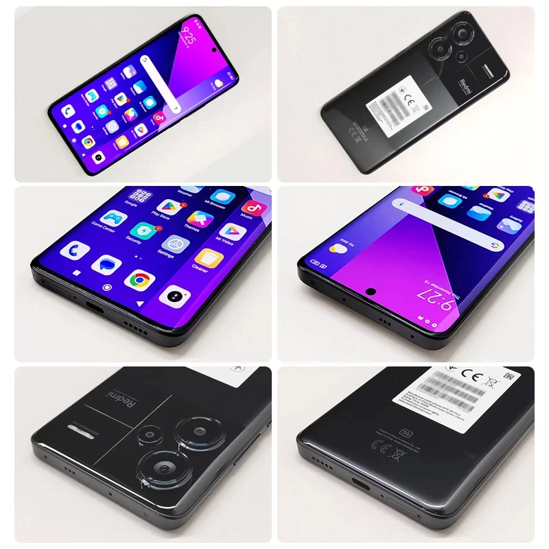 Global firmware Xiaomi Redmi Note 13 Pro + 5G Smartphone  120Hz 1.5K Curved Display 200MP Camera used phone