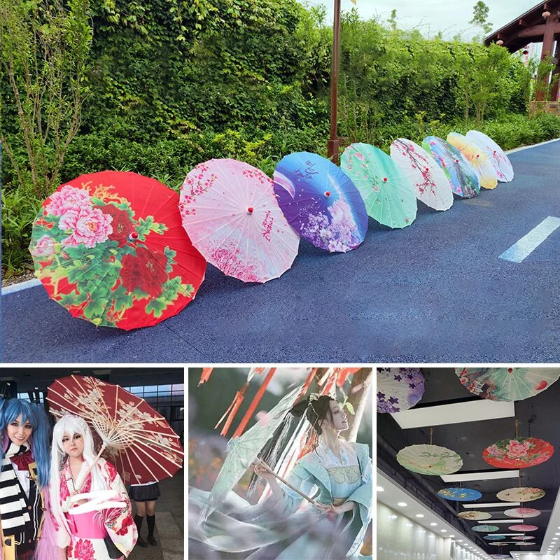 

Chinese Classical Umbrella Oiled Paper Umbrella Holiday Festival Restaurant Suspended Decor Umbrella Stage Performance Props
