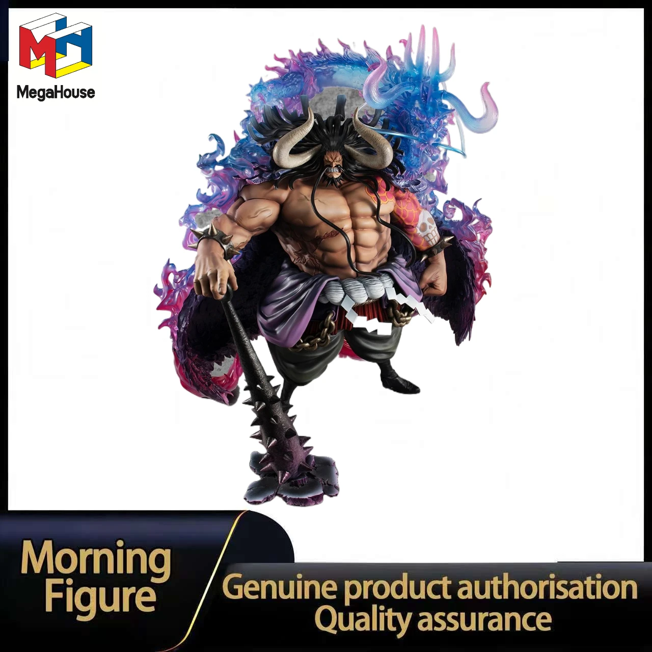 

In Stock MEGAHOUSE POP One Piece WA MAXIMUM Kaido Of The Beasts Super Limited Reprint Figure Toy Model Collection