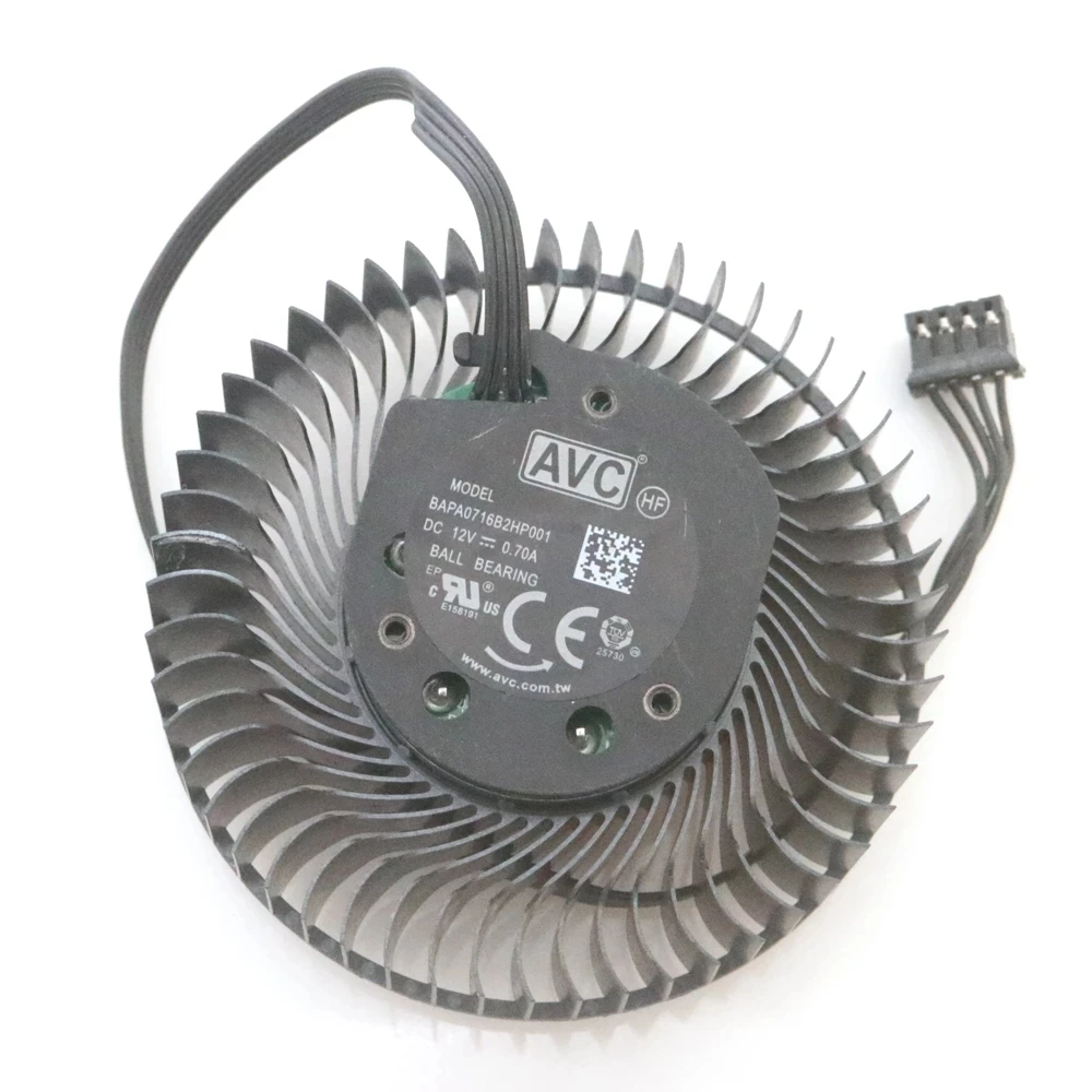 Imagem -04 - Fio 4pin para Nvidia Quadro Rtx A4000 Ventilador de Refrigeração da Placa Gráfica Bapa0716b2hp001 Dc12v 0.70a 63 mm
