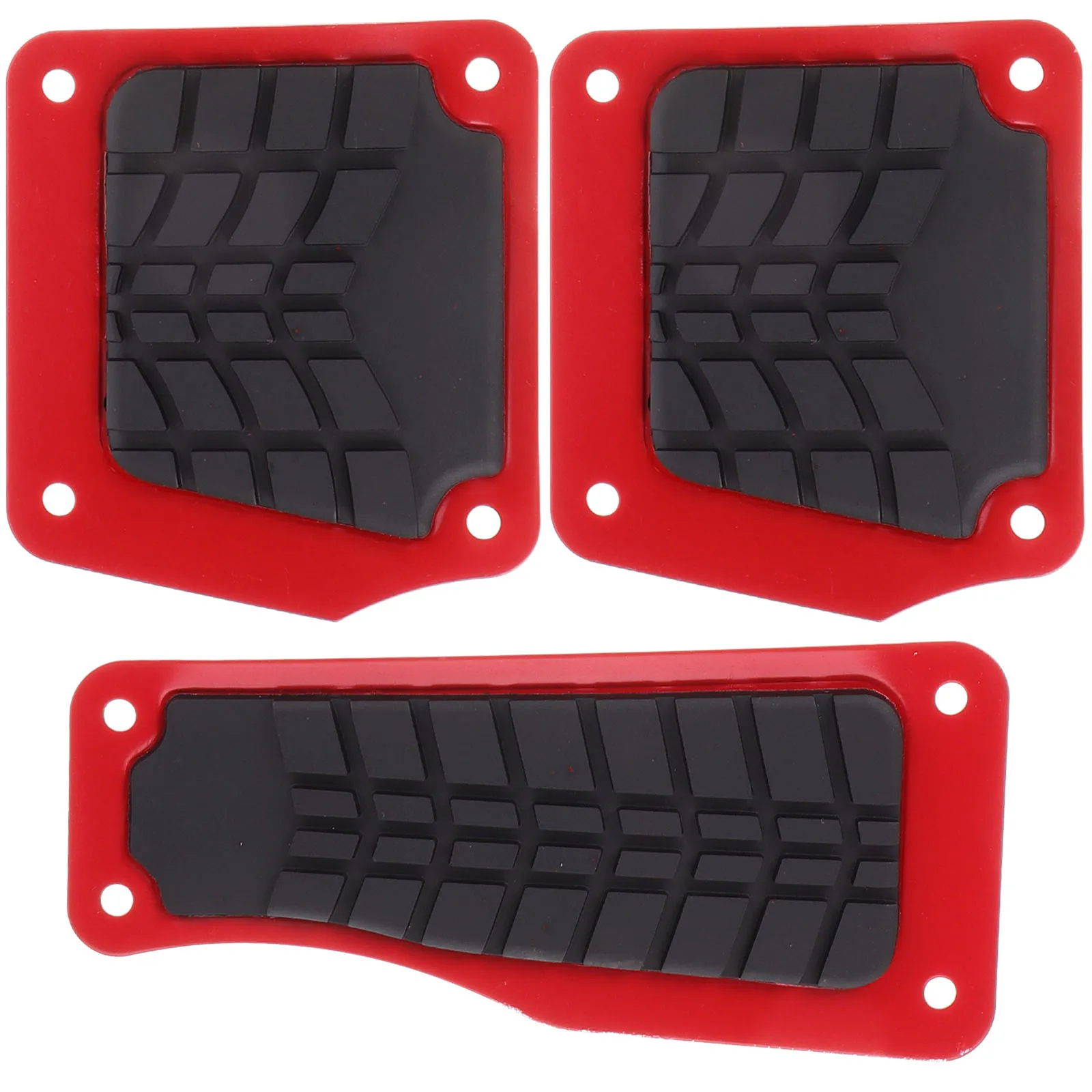 

1Set Metal Car Footrest Pedal Anti Slip Durable Easy Install Car Interior Foot Pad Carpet Protector Pedal Carpet