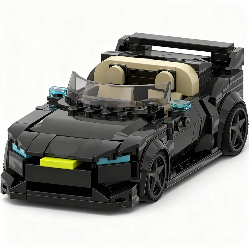 

344pcs MOC Forded Mustangesd Black Cabrio City Champions Model Building Blocks Construction Toys Christmas Gifts Brick Kids