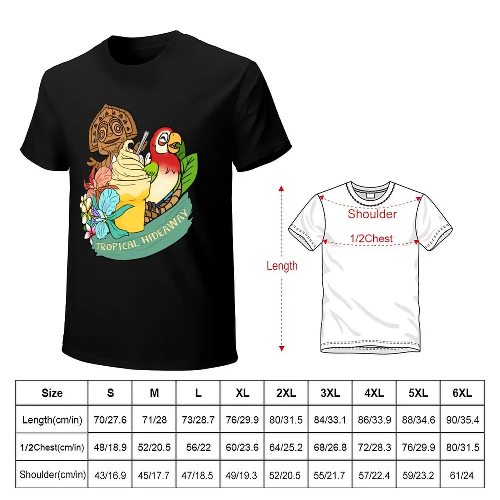 Tropical Hideaway T-Shirt korean fashion baggy shirts anime shirts men