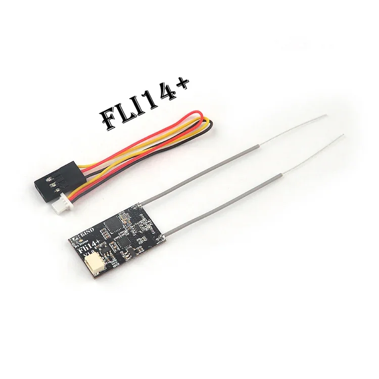 Flysky 2.4G Fli14 / Fli14+ 14CH Micro Receiver OSD RSSI output With PA power amplification for RC Racing Drone