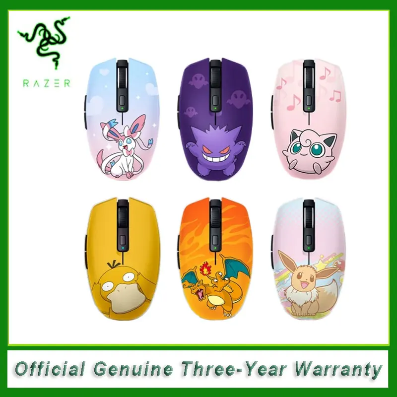 Original Razer Orochi V2 Pokemon Pikachu Sanrio Limited Edition Wireless Gaming Mouse - 2 Wireless Models 60g Ultra-Lightweight