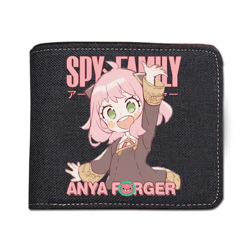 Spy X Family Merchandise Cute Cartoon Wallet Short Coin Purse Ins Aniya Anime Card Holder Anime