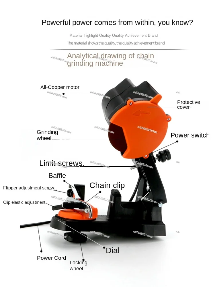 Electric Chain Grinder, Chainsaw, Teeth, Electric Grinder, Gasoline Saw, File Tool