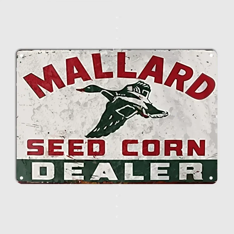 Mallard Vintage Wall Decoration Metal Signs Vintage Bar Restaurant Coffee Shop Garage Decoration Room Decor Home Decor Items