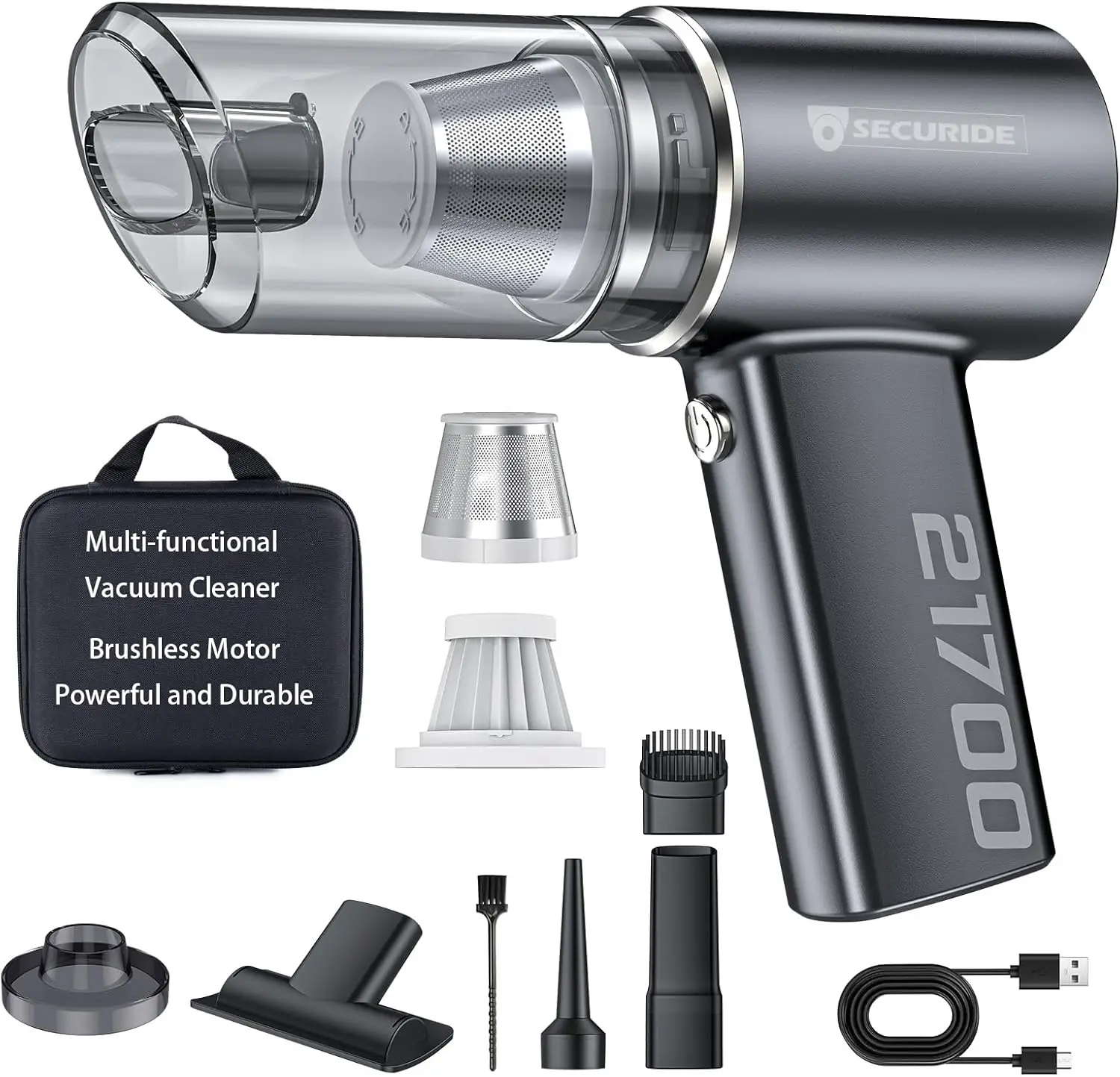 

Беспроводной автомобильный пылесос 16000PA, портативный пылесос 3-в-1 для дома, автомобиля, домашних животных, офиса