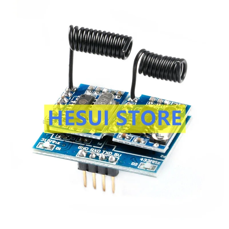 Dual frequency wireless decoding module RF radio frequency wireless remote control switch 315/433Mhz MCU RF34B