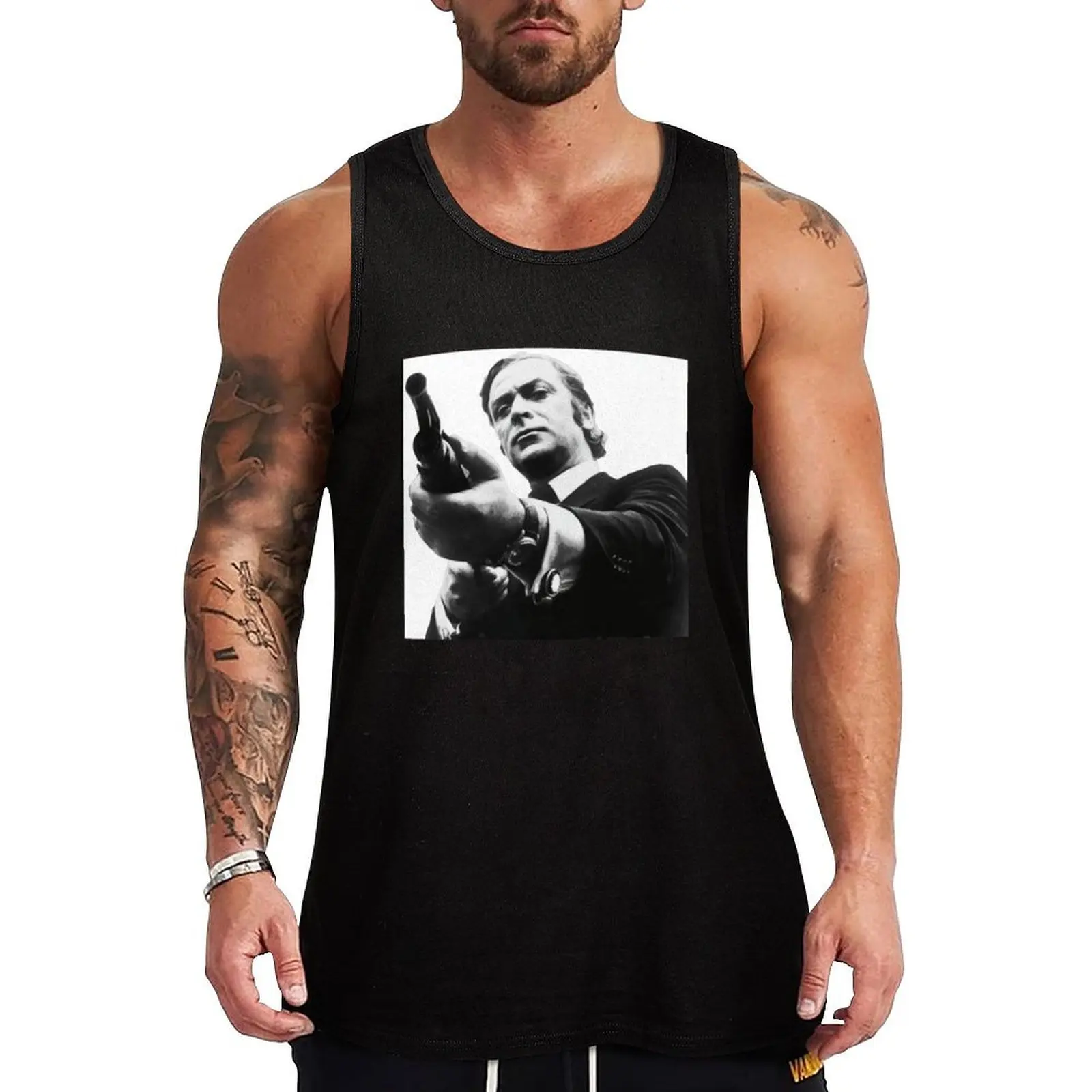 Get Carter Michael Caine Tank Top Workout Gear Tank Top Sleeveless Gym Fitness Shirt