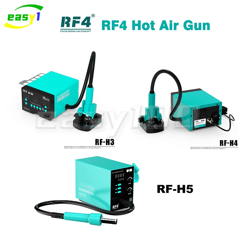 RF4 1200W Hot Air Gun RF-H3 RF-H4 RF-H5 Soldering Station Digital Display BGA Rework Station for PCB Chip Repair Fast Desolderin