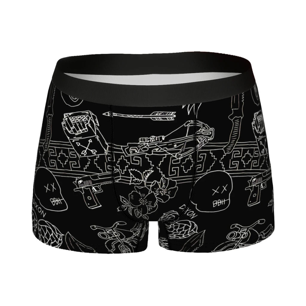 Dixon Scribbles The Walking Dead Underpants Breathbale Panties Man Underwear Sexy Shorts Boxer Briefs