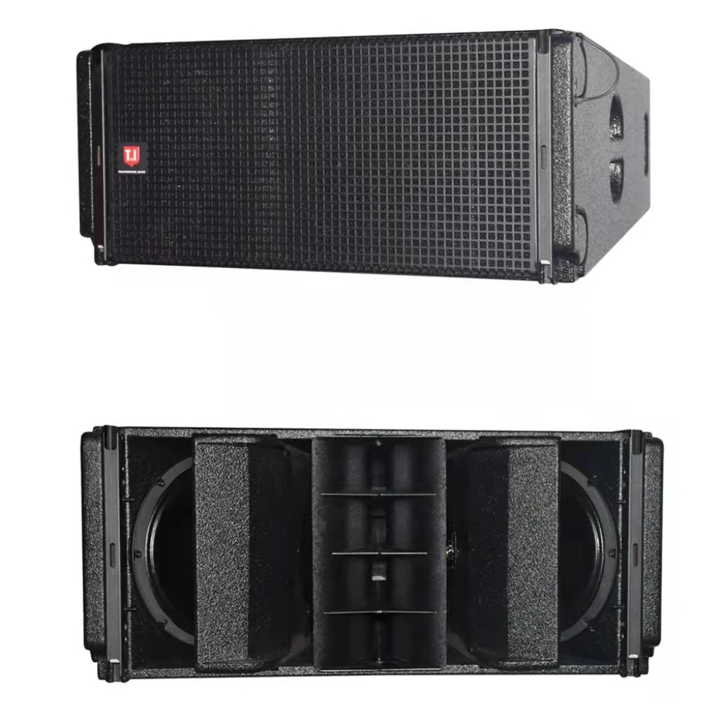 Głośniki trójdrożne T.I Pro Audio z podwójnym 10-calowym głośnikiem niskotonowym, do kościołów, na występy, system Line Array LA-310