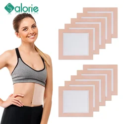 10PCS Castor Oil Pack Wrap Patch Stickers Kit for Liver Detox Self-Adhesive Castor Oil Wrap Organic Cotton Waist Body Arm Pads