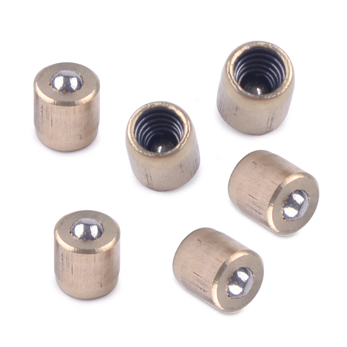 LETAOSK 20pcs Brass 0.6x0.6cm Push Button Press Fit For Hit & Miss Ball Oiler Nipple Engine Motor Lathe Mill