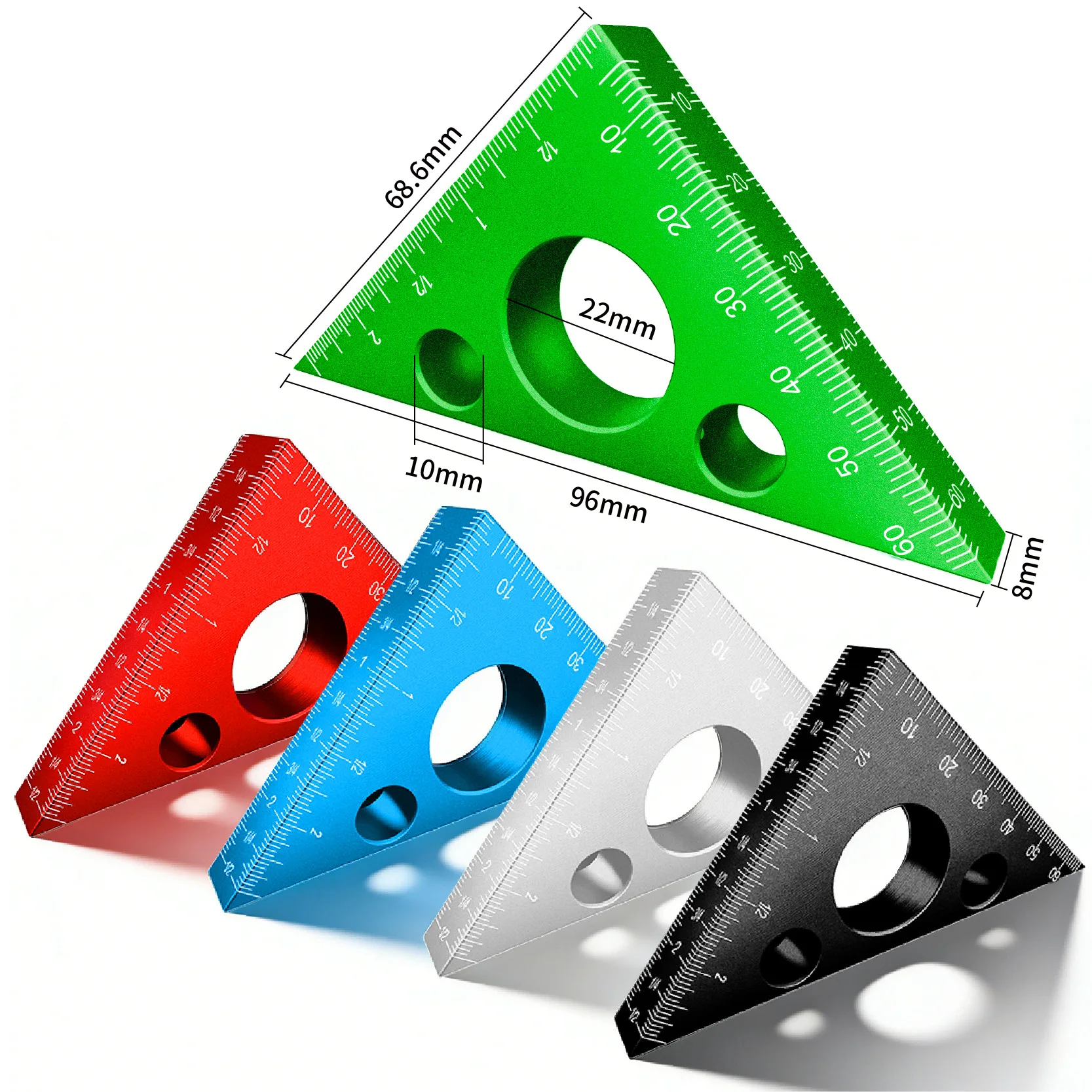 Steel Ruler Positioning Block Steel Plate Ruler Limiter Woodworking Scribing Slider Scribing Limit Ruler Ruler Ruler Holder Tool