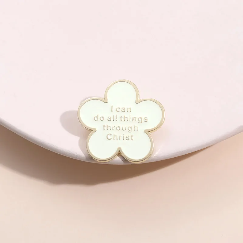 Я могу сделать все вещи через Христа, эмалированная булавка, Филиппийцы, Библия, христианская брошь с изображением Иисуса, значок на рюкзак с лацканами, ювелирные аксессуары