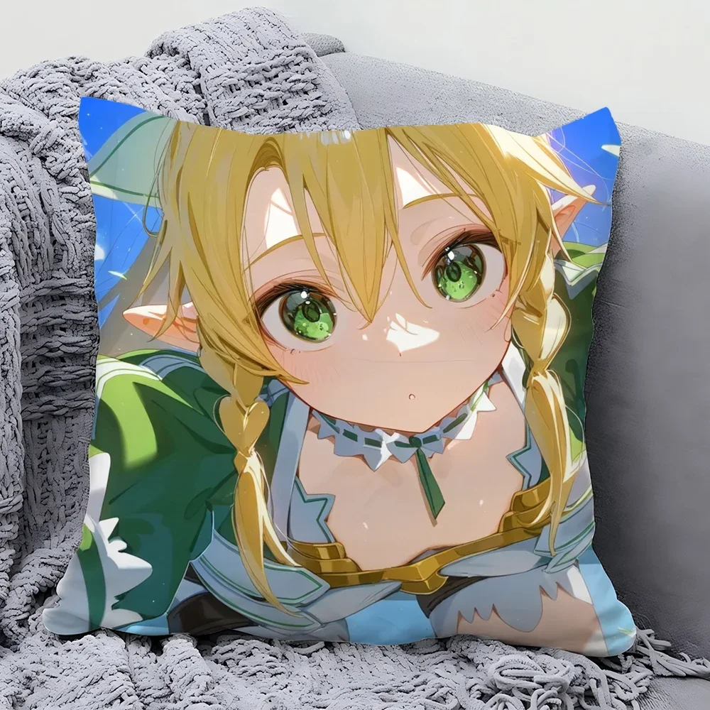 1 قطعة ورقة الرسوم المتحركة S-Word A-الفن O-Online كيس وسادة وسادة مربعة غرفة نوم أريكة LeisureComfortCarLivingRoomHome الديكور 40X40 #5