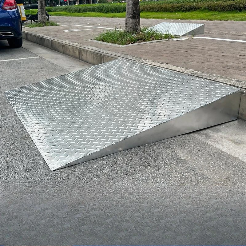 الفولاذ المقاوم للصدأ المنحدر خطوة عتبة الدرج كرسي متحرك سيارة مركبة كهربية وسادة تنقية وسادة مثلثة لوحة مضادة للانزلاق #1