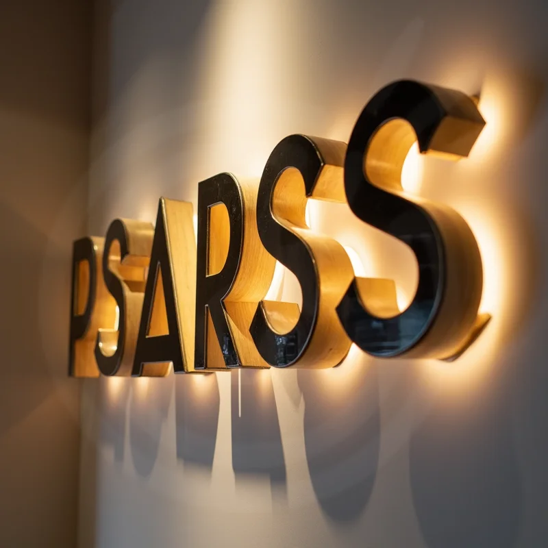 맞춤형 LED 백라이트 3D 금속 문자 조명 간판, 실외 비즈니스 매장 방수 광고 간판용