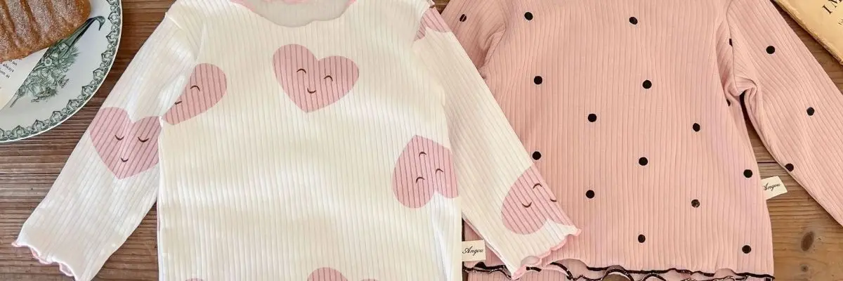 1-7 Jahre 2-teiliges Baby-Mädchen-Outfit mit langen Ärmeln, koreanische Mode, Frühling/Herbst, Eisseiden-Set für Kleinkinder, niedlicher Herz-Print, Kinderbekleidungs-Sets – Detail 12