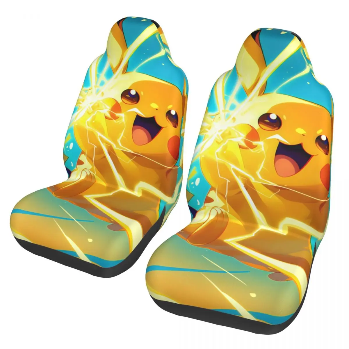 

Pikachu Cute Cartoon Pokemons Universal Car Seat Cover Four Seasons Travel Seat Covers Fabric Car Styling