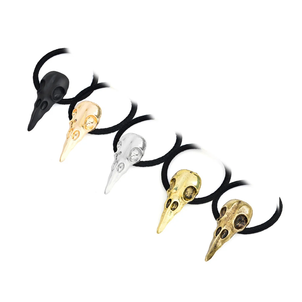 

Metal Crow Skull Hair Band Elastic Accessories Novelty Bands Punk Women Girls Halloween Costume Masquerades Mardi Gras Festivals