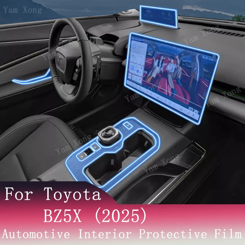 

For TOYOTA BZ5X 2025 Car Hybird GPS Navigation Film LCD Screen TPU Protective Protector Decoration Sticker