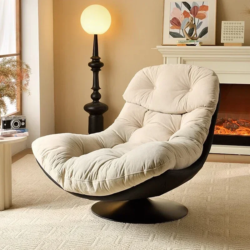 

Ergonomic Bedroom Swivel Chairs Restaurant Modern Luxury Nordic Recliner Chair Makeup Single Wingback Living Room Furniture