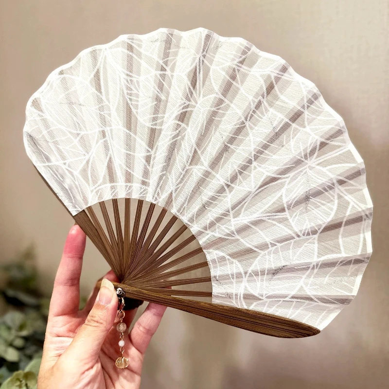 Shell Fan Ancient Hanfu Qipao Folding Fan Chinese Style Summer Women's Dance Fan Photo Runway Prop Fan Classical Craft Gift Fan