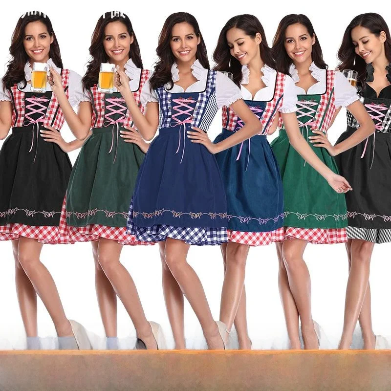 

Хэллоуин плюс размер костюм для фестиваля пива Dr женская традиционная одежда сценическое представление Hanfu Qipao Sle осень 2024