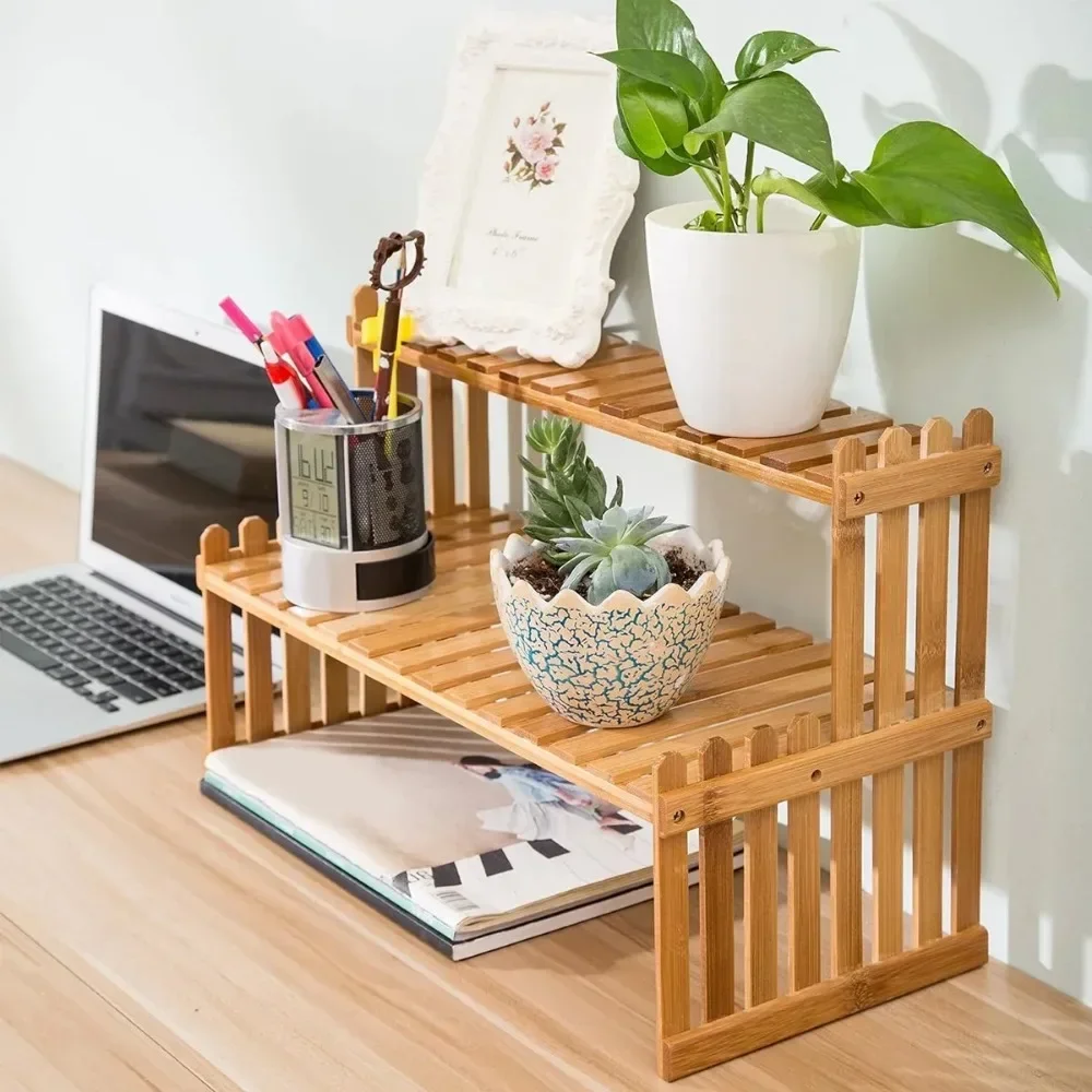 Balcony Bay Window Small Plant Flower Rack Indoor Plants Holder Wood Shelf Bamboo Flower Display Stand Plants Pots Rack Shelves