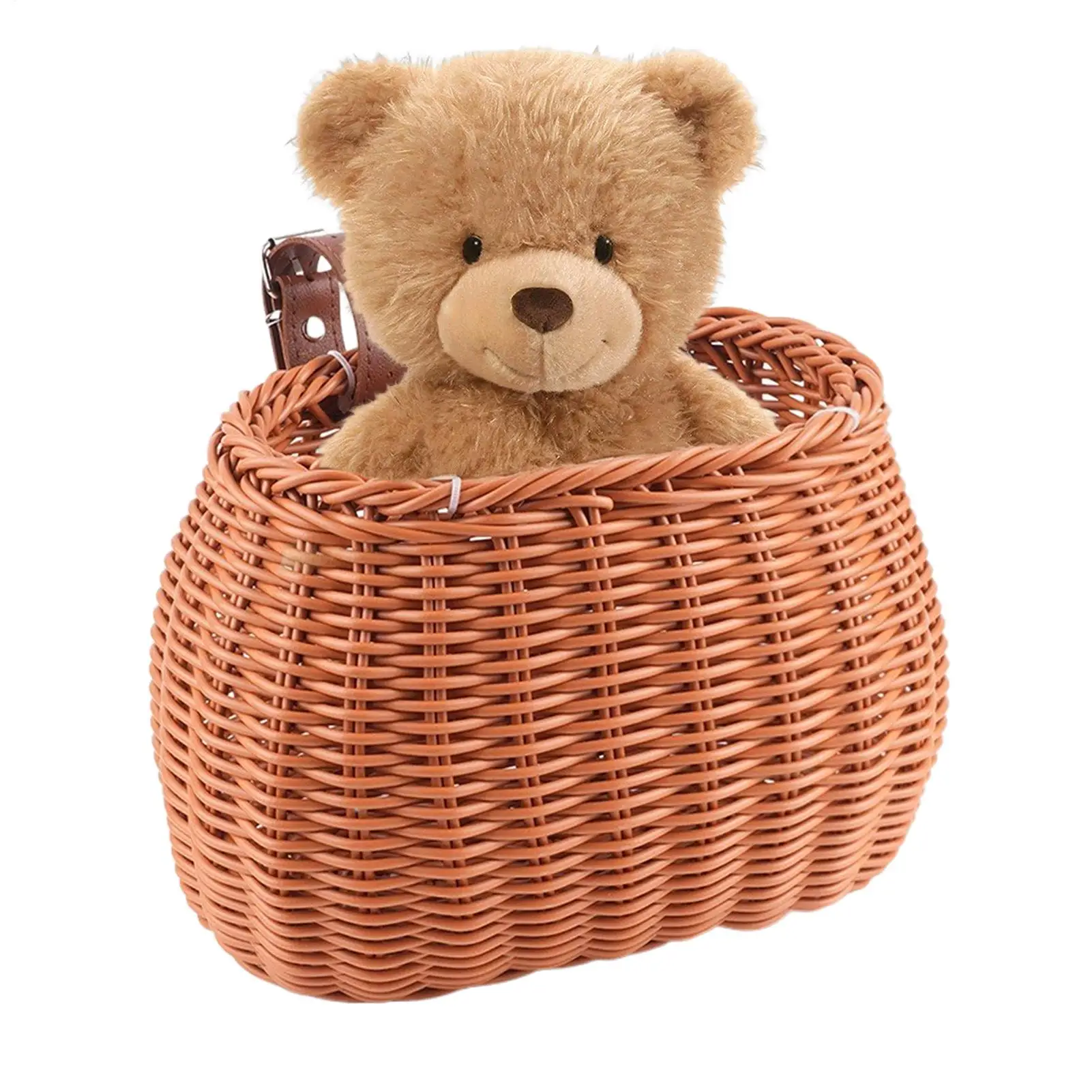 

Bike Front Basket Vintage Hand-woven Storage Holder Handlebar Front Basket For Bike For Bicycle Scooters Camping Beach Cycling