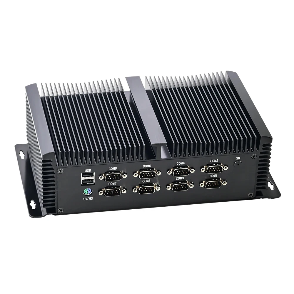 ITX Industrial sólido Mini PC Intel i7 1355U i5 1335U 3xi226-V 2,5G 2xDDR5 2xPCIe4.0 8xCOM GPIO ordenador sin ventilador 2xHD 1xDP Win11