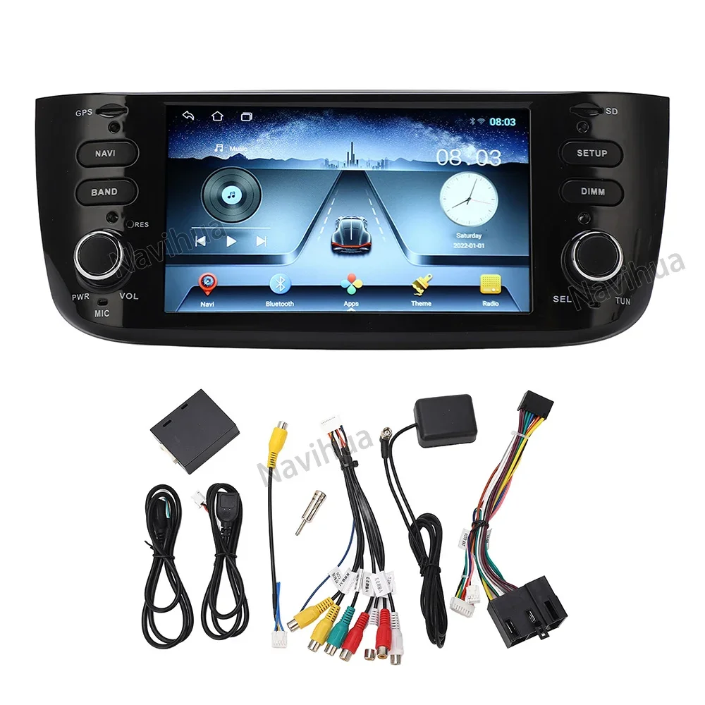 6.2 Inch Touch Screen For Fiat Grande Punto Android Car Radio Multimedia Player Automotive Headunit Monitor Navigation Carplay