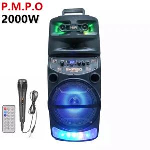 Diod Trole Box Light Essident Troly Turning 2000 W Maximale Leistung 8 Zoll Bluetooth Highfoot Fmooth FM Radio Outdoor mit Mikrofon mit Lautsprechermikrofon 10 Hauptverkaufsbox Bluetooth Anvox - №7