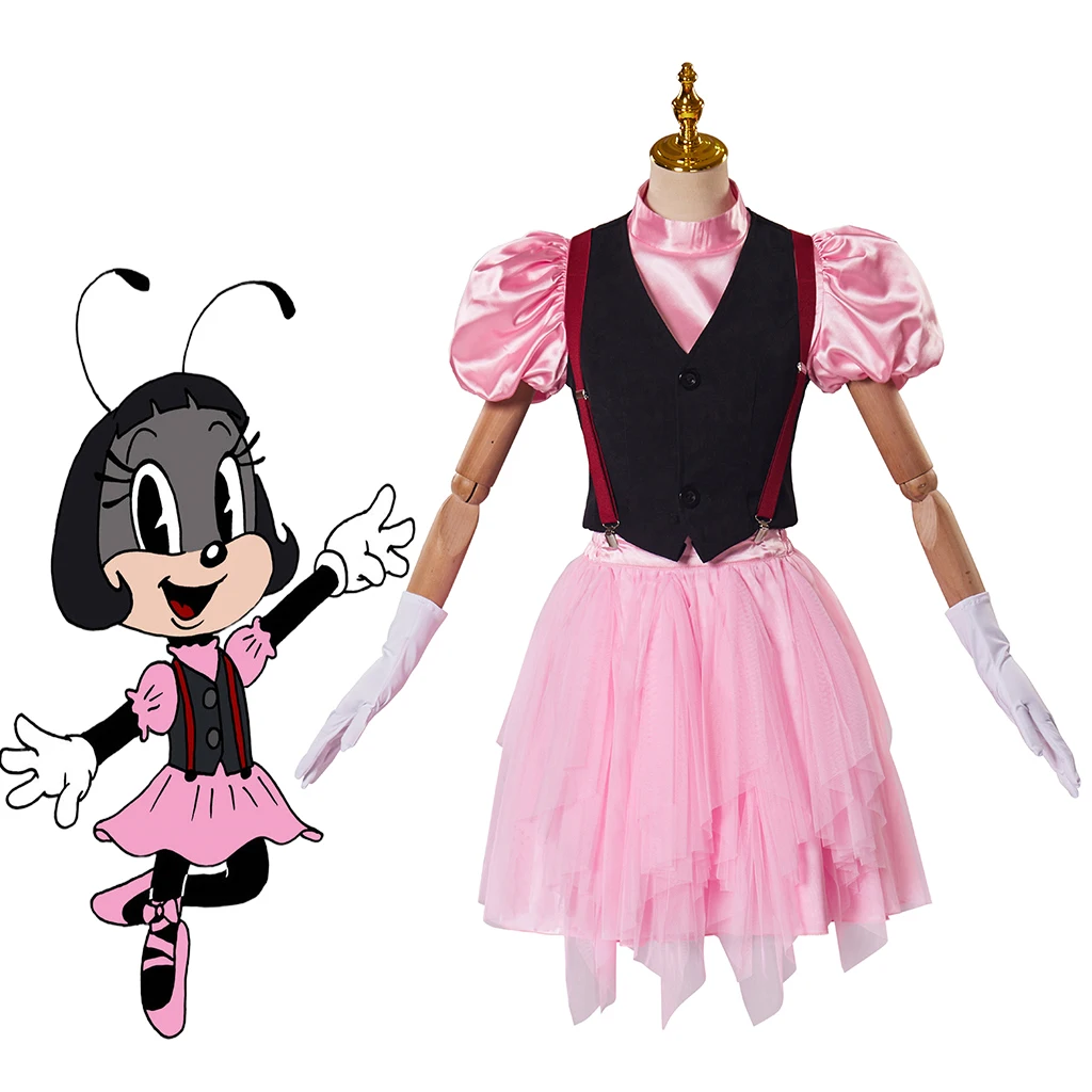 

Movie IF Blossom Cosplay Costume Women Girls Fancy Pink Dress Suit Halloween Carnival Party Ball Gown Comic Con Show Outfits